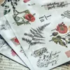 Papel de regalo KSCRAFT 3 hojas flor frotar en pegatina Scrapbooking basura diario artesanías transferencia pegatinas DIY Po decorativo