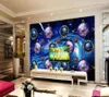 壁紙Papel de Parede Fantasy Starry Universe Planet Background Wall 3D壁紙壁画リビングルームの家の装飾