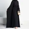 Etnik Giyim 2 Parça Abaya Kimono Eşleşen Müslüman Set Ramazan Abayas Kadınlar için Dubai Türkiye İç Hijab Elbise Afrika İslam Giyim Jilbab 230517