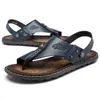 Vänd sandaler klipp tå flops herr manliga skor mode platt non-halp glid tofflor casual strand semester sport zapatillas 2023 8785