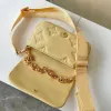 Designer Bag Chain Purse Women Handbag Crobody Saffiano Luxury Small s Shinny Leather Girl Green Men Handbags Silver Dicky top