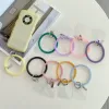 Round Silicone Bracelet Anti-Lost Cell Phone Straps Universal Trendy Mobile Chain Soft Wrist Keychain Outdoor Sports Fashion Creative Lanyard Hanging Cord Jewelry