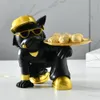 Objets décoratifs Figurines Bulldog Art avec porte-clés de palette Figurine Bonbons Divers Non toxique Inoffensif Fournitures ménagères pour étude Coffee Shop 230517