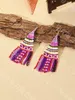 Dangle Earrings Original Bohemian Ethnic Exotic Short Tassels Handmade Rice Beads Source Manufacturers