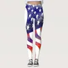 Active Pants Ladies' Fourth Of July Legging de sport imprimé Yoga pour homme 3/4