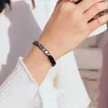 Link Bracelets Elegant Black Ceramic On Hand Energy Health Care Magnetic Bangles