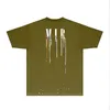 Männer T-shirt Designer Marke Hemd Splash-tinte Brief Drucken Dot Splash Farbe Kurzarm Casual Lose Herren T Crewneck