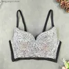 Women's Tanks Camis Summer Quality High End Tops Women Corset Luxury Bling Diamond Push Up Bustier Ladies Crop Top Camis y2k Tank Woman Clothes T230517