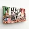 Decorative Objects Venice Florence Italy Fridge Magnets Souvenir Bridge Russia Greece Turkey Holland Tourism Magnetic Refrigerator Stickers 230516