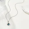 Chains 2023 Fashion Stars Moon Pendant Chain Necklace For Women Delicate Clavicle Starry Universe CZ Jewelry Gifts