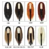 Wholesale 7kinds Multicolored Naturally long curly hair Bangs Synthetic Hair Wigs for Women Resistant Synthetic Wigs fast ship