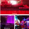 10 stcs app -besturing Uplighting 4*18W 6in1 RGABW UV LED Batterij Projector LED PAR -lampen voor bruiloft Kerstfeest Up lichte indoor podium Spotlight