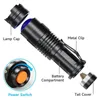 Flashlights Torches UV LED Flashlight Portable Blacklight 395nm Wavelength Violet Light Pet Urine Scorpion Feminine Hygiene Detector Torch P230517