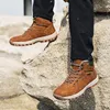 أحذية السلامة sepatu bot pria tahan air musim dingin salju super hangat mewah untuk sneakers ukuran besar 49 pergelangan kaki luar ruangan 230517