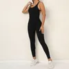 Active Sets Sexy One Pieces Bodysuit Fitness Jumpsuit Sportswear Gym Running Training Workout Athletic Suits Backless Sport Suit Yoga Set