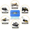 Carro digital lcd medidor de hora do motor display à prova dwaterproof água para bicicleta motocicleta atv snowmobile barco marinho esqui sujeira gás motor