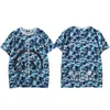 Tasarımcı Erkek Köpekbalığı T Shirts Tshirts Kamuflaj Baskı Giysileri Tshirt Grafik Yaz Tees Kiraz Çiçeği Yolu Sınırlı Edition Pamuk Renkli Yıldızlı Gece Boyut