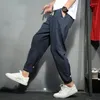 Men's Pants Men Fashion Linen Harem Stretch Trousers Oversized Pencil Mens Hip Hop Clothing Plus Size 8XL 7XL 6XL