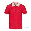 2023-MEN's Polo Shirt Business Collar T-shirt TIDE 2023 NYA SUMMER POYS PORT TREND Märke stor storlek Fat Short Sleeve