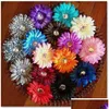 إكسسوارات الشعر Gerbera Daisy Flower with Clips Baby أقواس Alli Girls Barrettes6220725 إسقاط تسليم الأطفال OTCXN