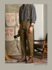 Herenbroek Japanse casual overalls voor heren jeugd elastische schorsingen kaki jumpsuit los rechte broek vintage gentleman vrije tijd