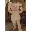 Halloween Cute Pig Mascot Costulat Symulacja Kreskówka Stroje Posta