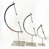 Decoratieve objecten Figurines Bola Kristal Logam Dasar Bentuk Dunia Emas Mode Berdiri Dekorasi Tetap Agate Gloden Globe 230517