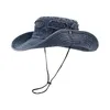 Chapeaux à large bord Sports de plein air randonnée pêche chapeau parasol couverture respirant cordon seau
