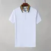 2024 NYA KORT SLEEVE Herrbranschen Casual Top Summer Cotton Lapel Polo Embroidered Solid Color Men's T-shirt