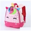 Plecaki Cartoon 3D Creative Children School Bags Dziewczęce chłopcy Dzieci Plecak Lekkie wodoodporne Wodoodporne Garten School Bagi Drop de Otyfj