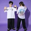 Stage Wear Kids Cool Hip Hop Clothing Oversize Tshirt Tops Streetwear Baggy Pants For Girl Boy Ballroom Jazz Dance Costumes Rave Clothes