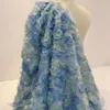 Decorative Flowers 2023 Products Blue Rose Gradient Lace Fabric Women's Accessories