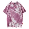 Men's T Shirts Men Set Tall Size For Mens Outdoor Vintage Short Sleeve Shirt Tie Dyed Casual Top Long Scrub Tee