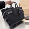 Cartella portatile a spalla singola con cinturini regolabili Borsa classica per organo Borsa a tracolla nera per donna Stile ufficio 32 cm