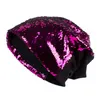 Autumn Candy Color Sequins Beanies Hat Unisex Party Dance Hat Magical Reversible Sequin Cap Color Changing Cap HCS334