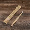 Szczoteczka 10203050100pcs Bamboo Es Kolorowe wzdychane przenośna drewniana drewniana szczotka do zębów do podróży do domu El 230517