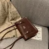 Avondtassen xiuya vintage schouder voor vrouwen 2023 herfst Japanse stijl solide pu lederen messenger tas satchel vrouw vrouwelijke aktetas