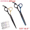 Hair Scissors Hair Scissors 5.5 6.0 Professional Hairdressing Scissors Thinning Barber Scissor Set Hair Cutting Scissors 440C Japan Steel 888# 230516