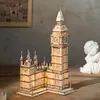 3D Puzzles Robotime 3D Wooden Puzzle Game Big Ben Tower Bridge Pagoda Building Model Toys For Children Kids Birthday Gift 230516