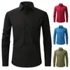 Herrklänningsskjortor för män kläd Camisa maskulina blusas ropa camisas de Hombre Chemise Homme vintage långärmad blusar Roupas 230517