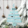 Decorazioni natalizie 4 colori Ciondoli in legno Etichette Artigianato Stelle Ornamenti per la casa Giocattoli per bambini Regalo Albero di Natale