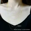 Pendant Necklaces XF800 Pure 18K Yellow Gold Necklace Chain Real AU750 Gold Fine Jewelry for Women Wedding X269 22-9-14 230516