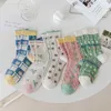 Sokken Hosiery Cute Cartoon Socks Schoolstijl Sweet Girls Socks Women Japanse Casual Fashion Harajuku Streetwear Socks P230517