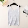 Damen Tanks Mit Boden Kleine Weste 2023 Eis Diamant Bling Stricken Sexy Ärmelloses Top Sommer Frauen Crop Tops Leichte Strech Weste G83