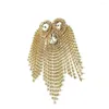 Brooches Dazzling Unisex Adults Shoulder Tassels Epaulet Brooch Delicate Luxury Clothing Accessories