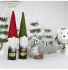 DHL SHIP Nouveau Sac Cadeau De Noël Décorations Père Noël Bouteille En Verre De Vin Ensemble De Noël Champagne Décoration Sac À Vin FY7175