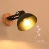 Wall Lamp Wooden Lamps Nordic Bedside Light Modern For Bedroom Macaroon Sconces Decor Home Decoration