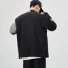 Mäns kostymer Mäns lilla kostym Mens Blazers Casual Loose Coat ser tunn och trendig Korea Kläder svart grå sömmjacka