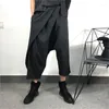 Men's Pants Early Autumn Original Personality Designer Asymmetrical Loose Slacks Men Dark Tide Brand Slanting Straight Tube