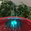 Tuindecoraties 1 Set Water Fountain Zonne -aangedreven LED -lampen Plastic vogel Badpomp Decor